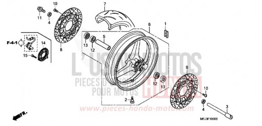 ROUE AVANT CBR600RR8 de 2008